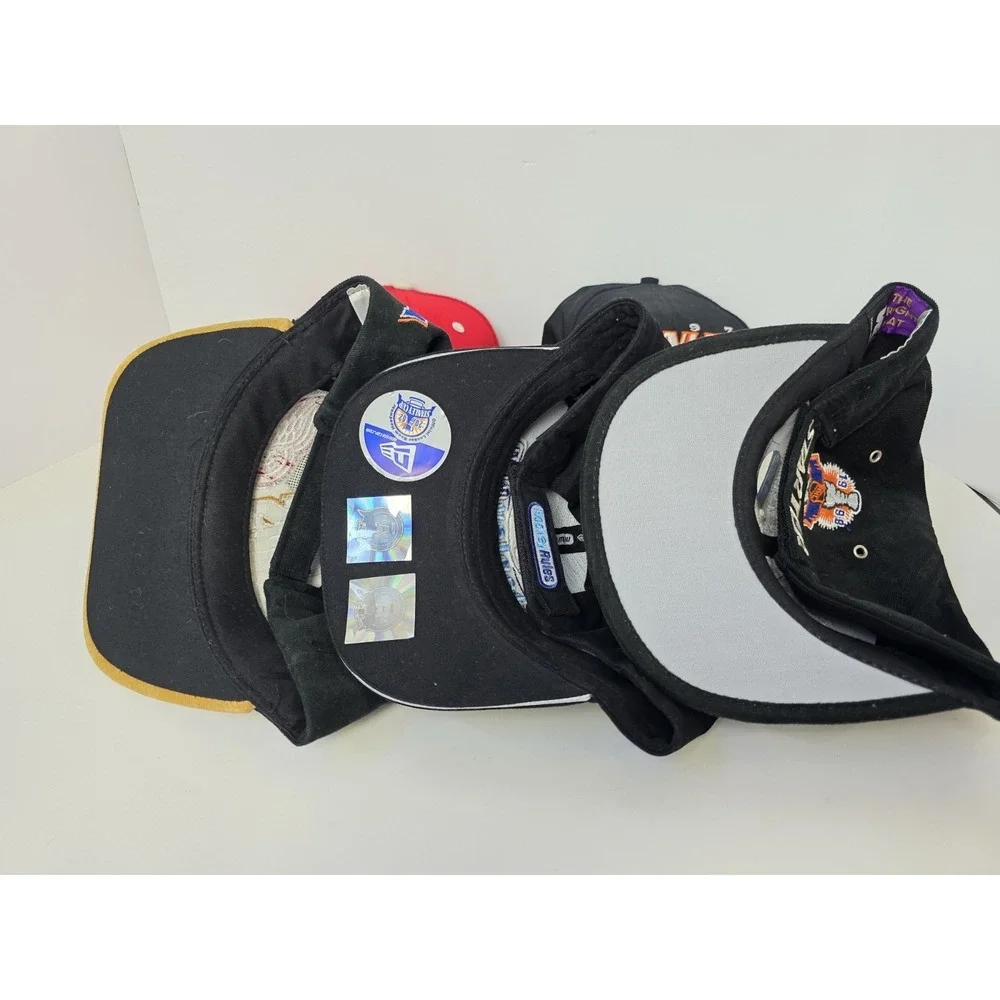 Lot of 5 Stanley Cup Championship Detroit Red Wings hats cat hat NHL hockey